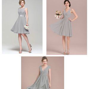 Brand NEW w/Tags Silver Dresses (great for formals, homecoming, bridesmaids)